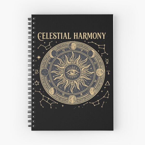 Item preview, Celestial Harmony Vintage Sun Moon Zodiac Phases designed and sold by ZENVIRART.