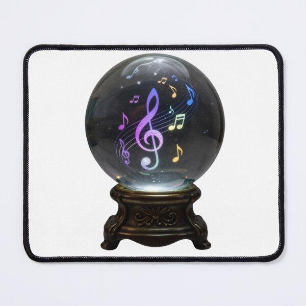 Item preview, Crystal Ball Music Notes Shirt | Mystical Celestial Music Design designed and sold by TheMysticNook.