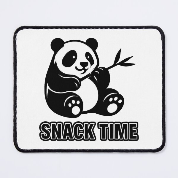 Item preview, Minimalist Panda Snack Time | Funny Hungry Animal Design designed and sold by LibbArt.