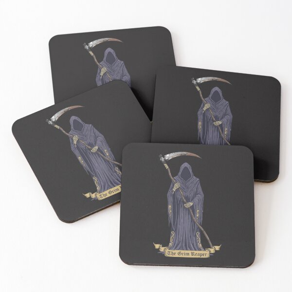 Item preview, Vintage Grim Reaper Scythe Classic Gothic Macabre Art designed and sold by Cipher & Soul.