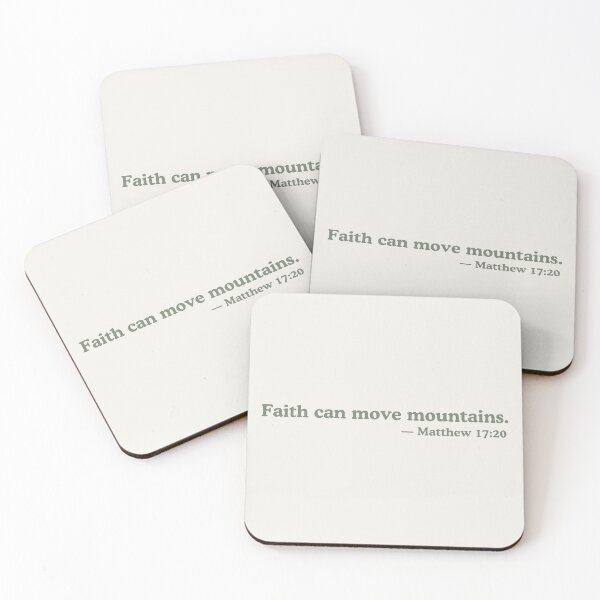 Item preview, Faith Moves Mountains Matthew 17:20 designed and sold by ElemntCo.