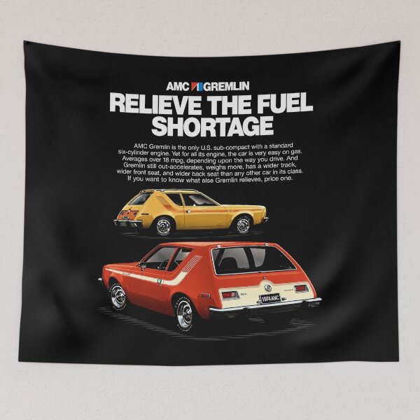 Item preview, 1974 AMC Gremlin X – Retro Fuel Shortage Compact Car Art designed and sold by Stinky Lincy's Apparel Company.