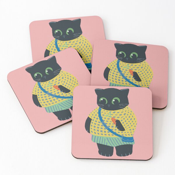 Item preview, Black cat shopping designed and sold by KASARO.