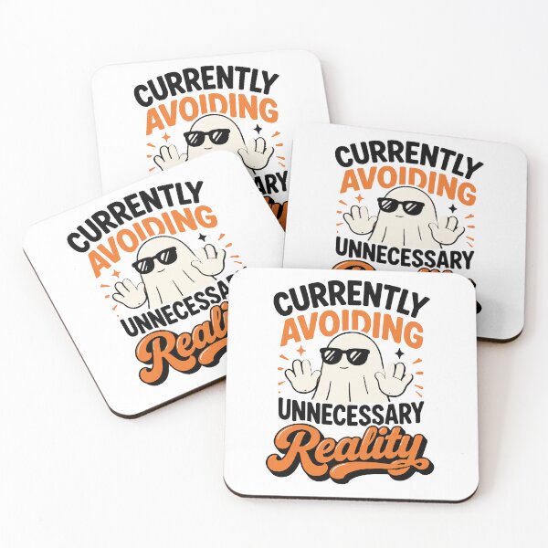 Item preview, Currently Avoiding Unnecessary Reality Introvert Humor Design designed and sold by Gift Phrase Studio.