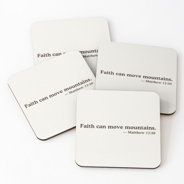Item preview, Faith Moves Mountains Matthew 17:20 designed and sold by ElemntCo.
