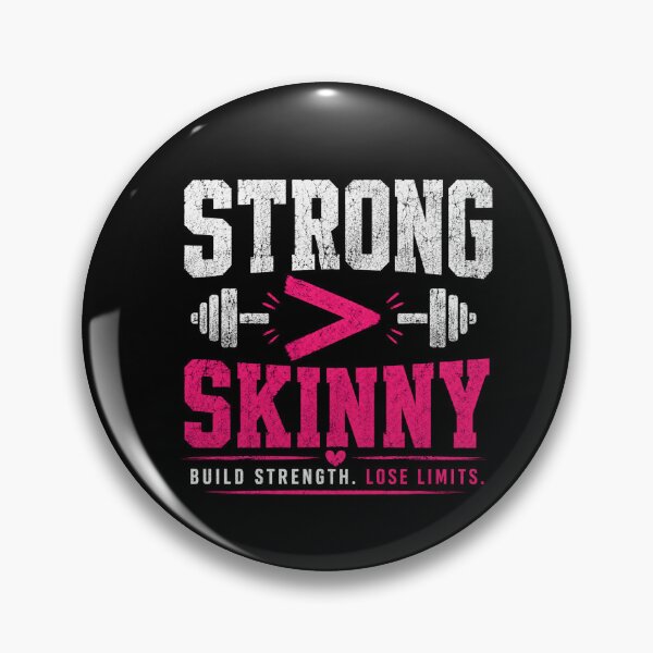 Item preview, Strong Over Skinny Gym Girl Quote designed and sold by StoryInCode.
