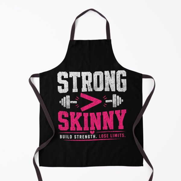 Item preview, Strong Over Skinny Gym Girl Quote designed and sold by StoryInCode.