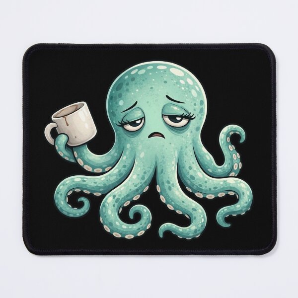 Item preview, Tired Octopus Running on Fumes designed and sold by just a midlife crisis.