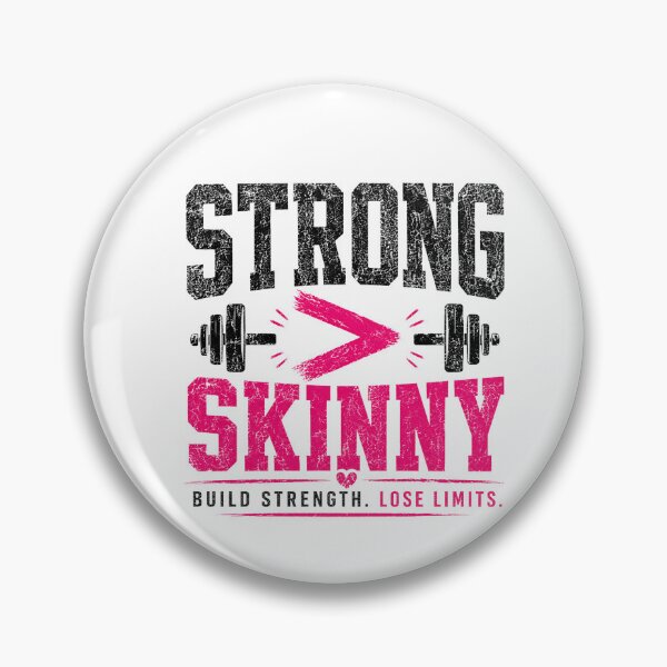 Item preview, Strong Over Skinny Gym Girl Quote designed and sold by StoryInCode.
