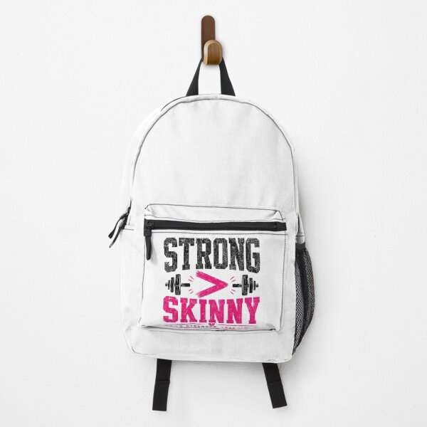Item preview, Strong Over Skinny Gym Girl Quote designed and sold by StoryInCode.