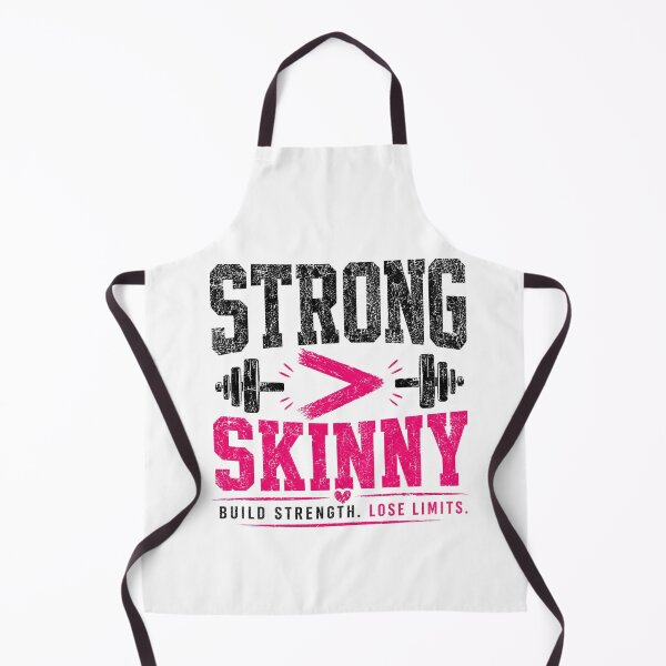 Item preview, Strong Over Skinny Gym Girl Quote designed and sold by StoryInCode.