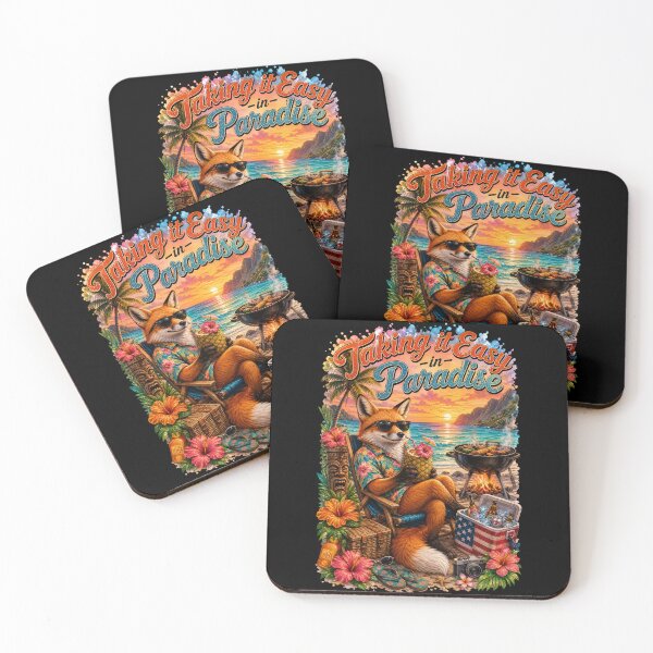Item preview, Taking It Easy In Paradise Fox Design designed and sold by FREENATION2026.