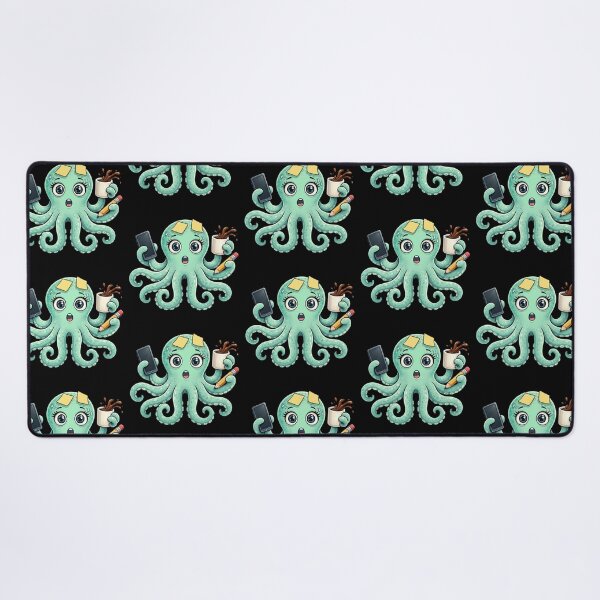 Item preview, Overwhelmed Multitasking Octopus Chaos designed and sold by just a midlife crisis.
