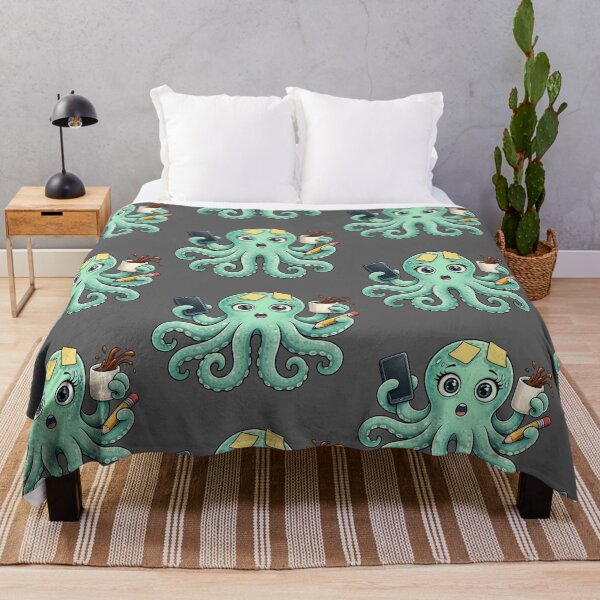 Item preview, Overwhelmed Multitasking Octopus Chaos designed and sold by just a midlife crisis.