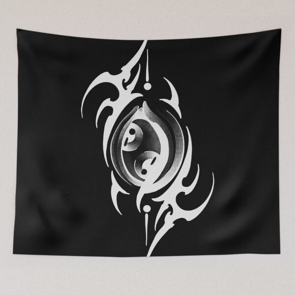 Item preview, White neotribal eye designed and sold by 7Delamancha.