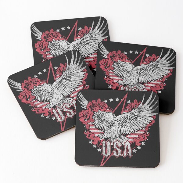 Item preview, USA Eagle Rose Lightning Vintage Graphic designed and sold by The secret storage room.
