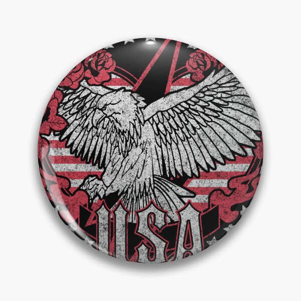 Item preview, USA Eagle Rose Lightning Vintage Graphic designed and sold by The secret storage room.