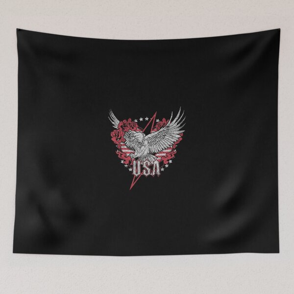 Item preview, USA Eagle Rose Lightning Vintage Graphic designed and sold by The secret storage room.