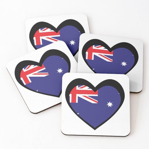 Item preview, Black Australia Heart designed and sold by The Best Designs.