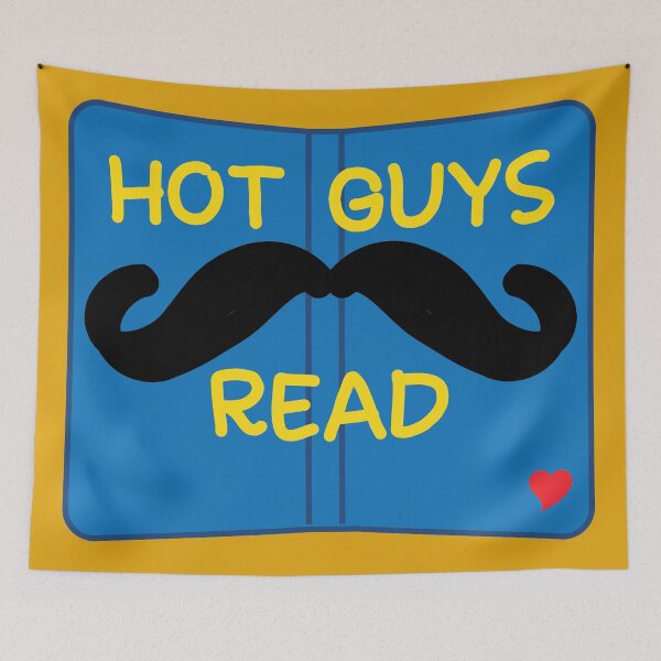 Item preview, Hot guys read book lover designed and sold by fluffyfamcraft.