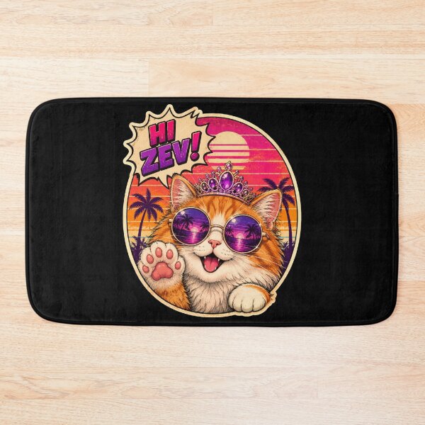 Item preview, Cute Princess Cat Shirt Hi Zev Retro Sunset Sunglasses Crown T-Shirt, Cat Mom Gift Graphic Tee designed and sold by pipolabco.