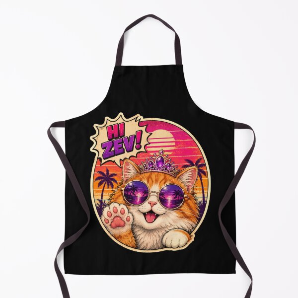 Item preview, Cute Princess Cat Shirt Hi Zev Retro Sunset Sunglasses Crown T-Shirt, Cat Mom Gift Graphic Tee designed and sold by pipolabco.