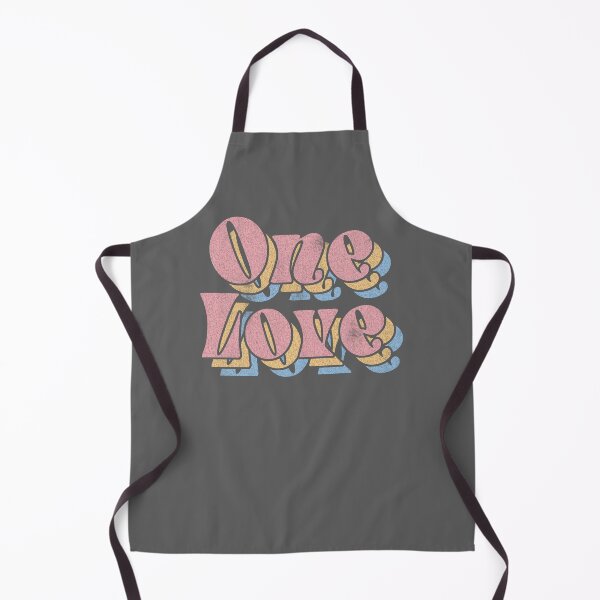 Item preview, Retro One Love Stacked Colorful Typography Design designed and sold by The secret storage room.