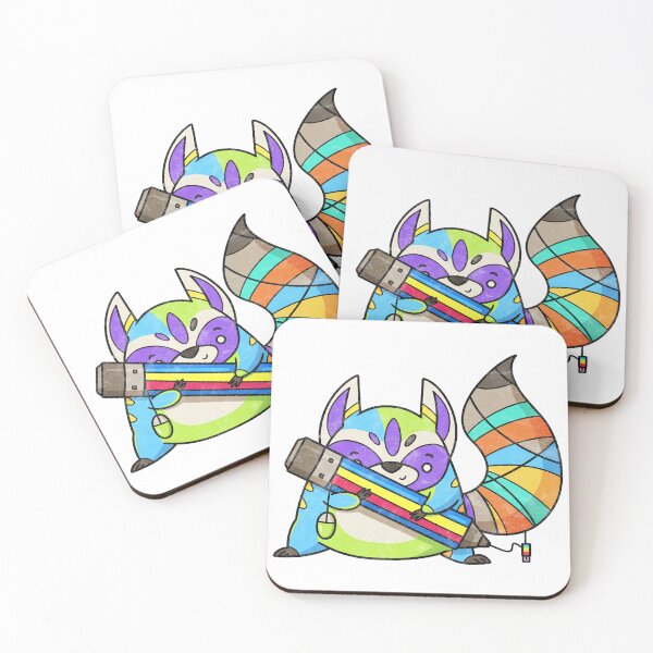 Item preview, Rainbow Raccoon Creator designed and sold by Random-Toon.