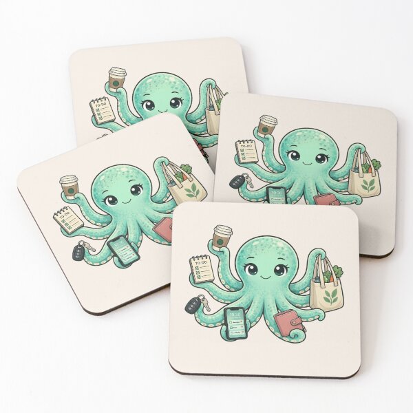 Item preview, Chaotic Multitasking Octopus Running Errands designed and sold by just a midlife crisis.