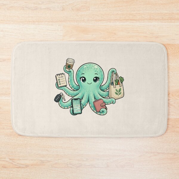 Item preview, Chaotic Multitasking Octopus Running Errands designed and sold by just a midlife crisis.