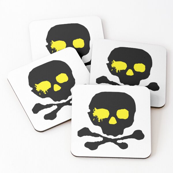 Item preview, Minimalist Yellow Skull Splatter Urban Streetwear designed and sold by InfiniteOrbit.