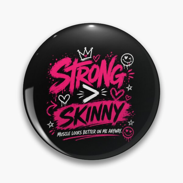 Item preview,  Strong Not Skinny Funny Gym Shirt designed and sold by StoryInCode.