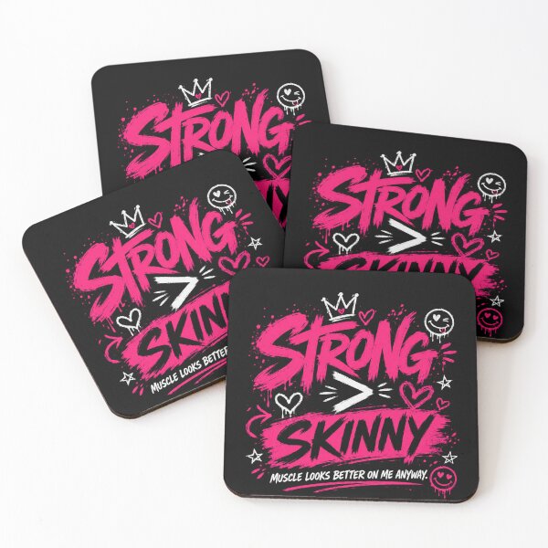 Item preview,  Strong Not Skinny Funny Gym Shirt designed and sold by StoryInCode.