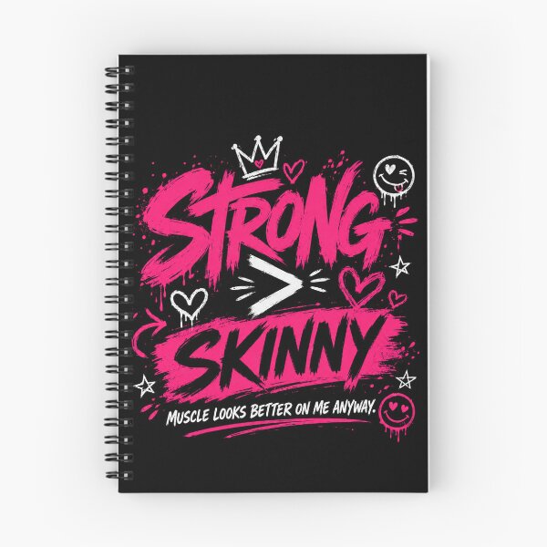 Item preview,  Strong Not Skinny Funny Gym Shirt designed and sold by StoryInCode.