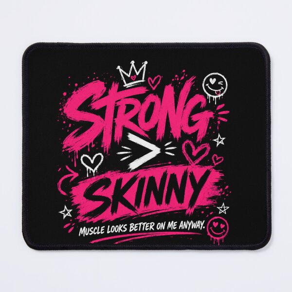 Item preview,  Strong Not Skinny Funny Gym Shirt designed and sold by StoryInCode.