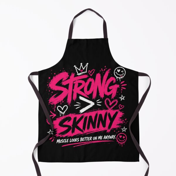 Item preview, Strong Not Skinny Funny Gym Shirt designed and sold by StoryInCode.