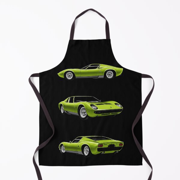 Item preview, Lamborghini Miura – Green Classic Italian Supercar Profile Art designed and sold by Stinky Lincy's Apparel Company.