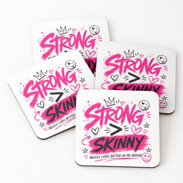 Item preview, Strong Not Skinny Funny Gym Shirt designed and sold by StoryInCode.