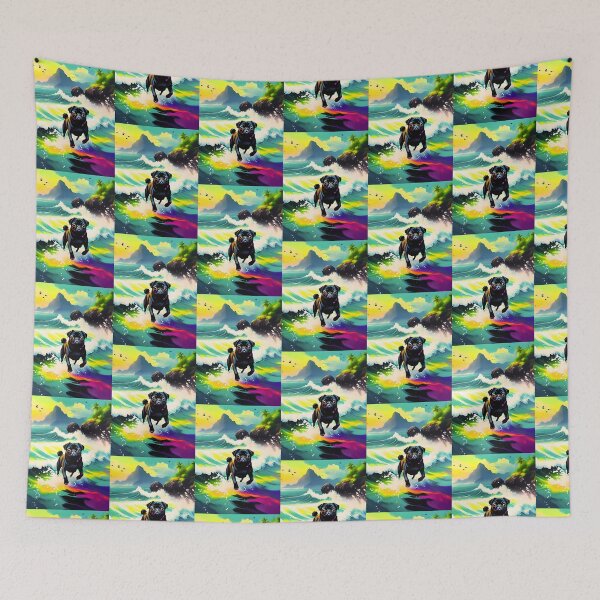 Item preview, Pug Waves designed and sold by Jabbathepug.