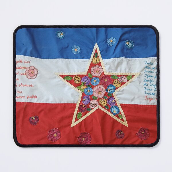 Item preview, Artsy Yugoslav flag by Selma designed and sold by Soulfabrik.