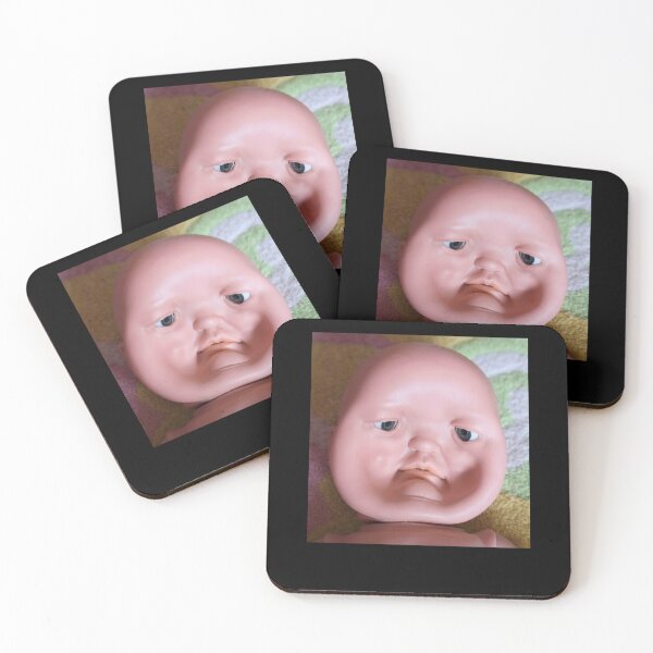 Item preview, Doll Face Side Eye Reaction Meme designed and sold by elderberry.