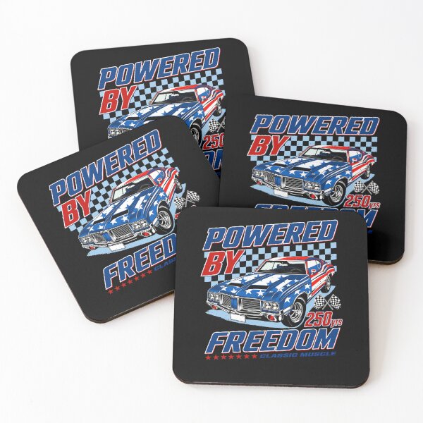 Item preview, Powered By Freedom Classic Car Patriotic July 4th designed and sold by elderberry.