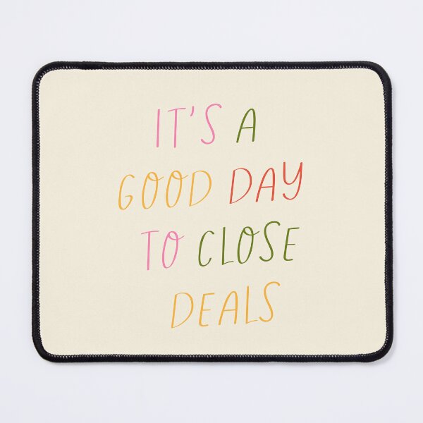 Item preview, It's a Good Day to Close Deals Print | Cute Realtor Typography Poster | Real Estate Agent Office Decor Wall Art | Sales Representative Graduation Gift | Corporate Girl Boss Room Decor designed and sold by LitzoyGlobeArt.