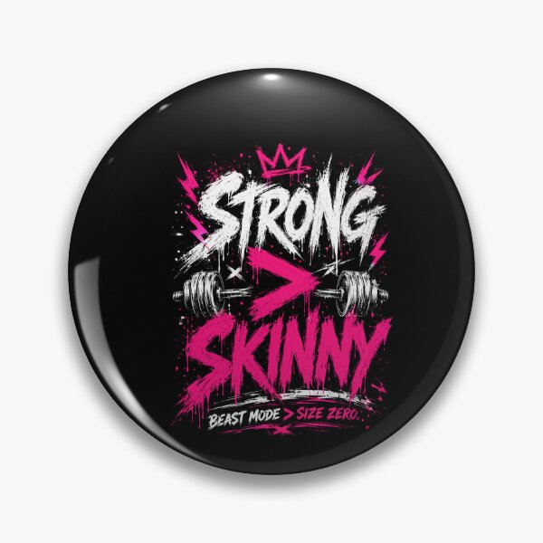 Item preview, Strong Over Skinny Hardcore Gym Tee designed and sold by StoryInCode.