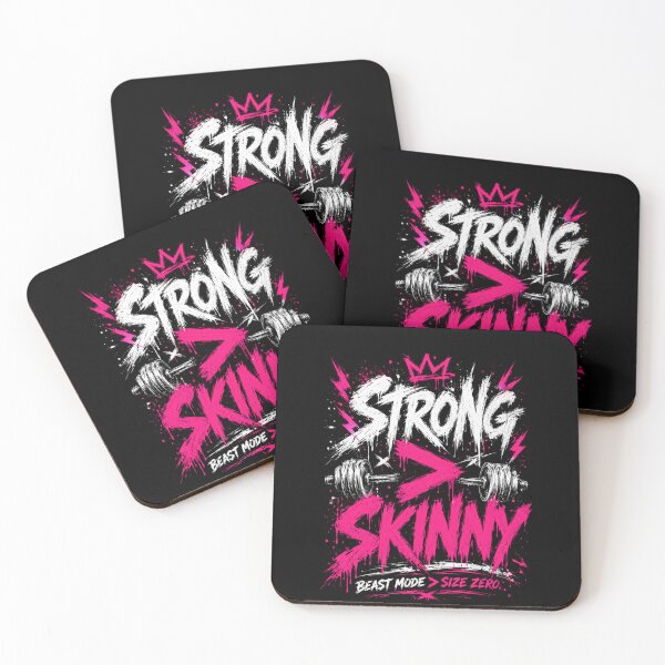 Item preview, Strong Over Skinny Hardcore Gym Tee designed and sold by StoryInCode.