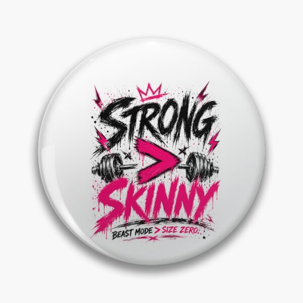 Item preview, Strong Over Skinny Hardcore Gym Tee designed and sold by StoryInCode.