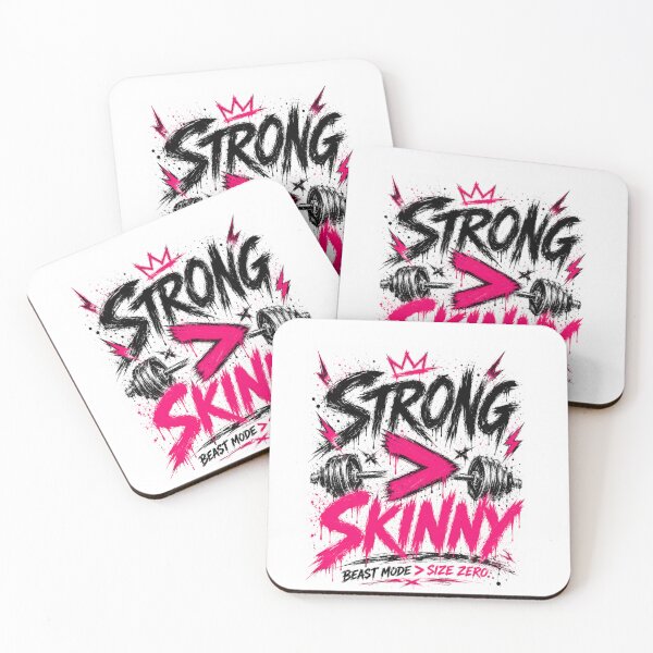 Item preview, Strong Over Skinny Hardcore Gym Tee designed and sold by StoryInCode.