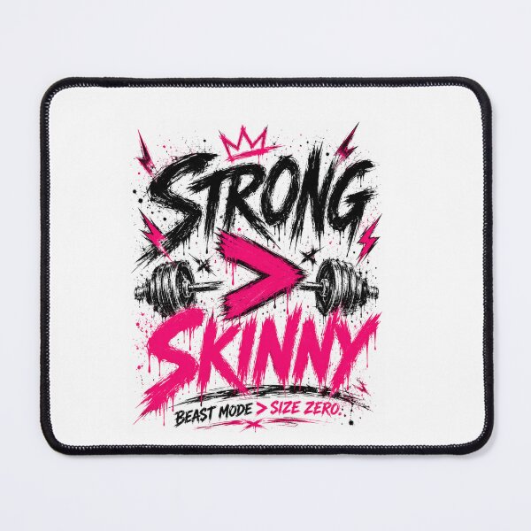 Item preview, Strong Over Skinny Hardcore Gym Tee designed and sold by StoryInCode.