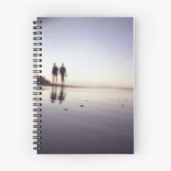 Item preview, Two people walking on beach on summer evening Hasselblad medium format film analog photograph designed and sold by edwardolive.