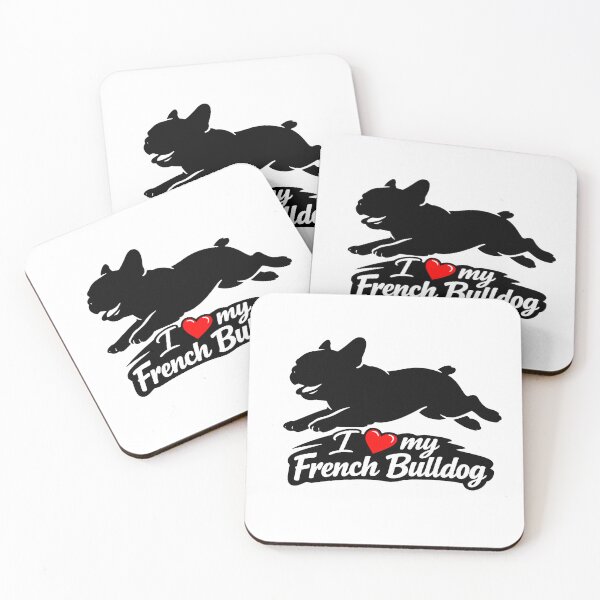 Item preview, I Love My French Bulldog Running designed and sold by I Love My Pet Print Shop.